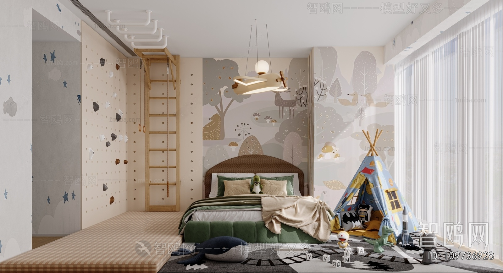 Modern Boy's Room And Son's Room