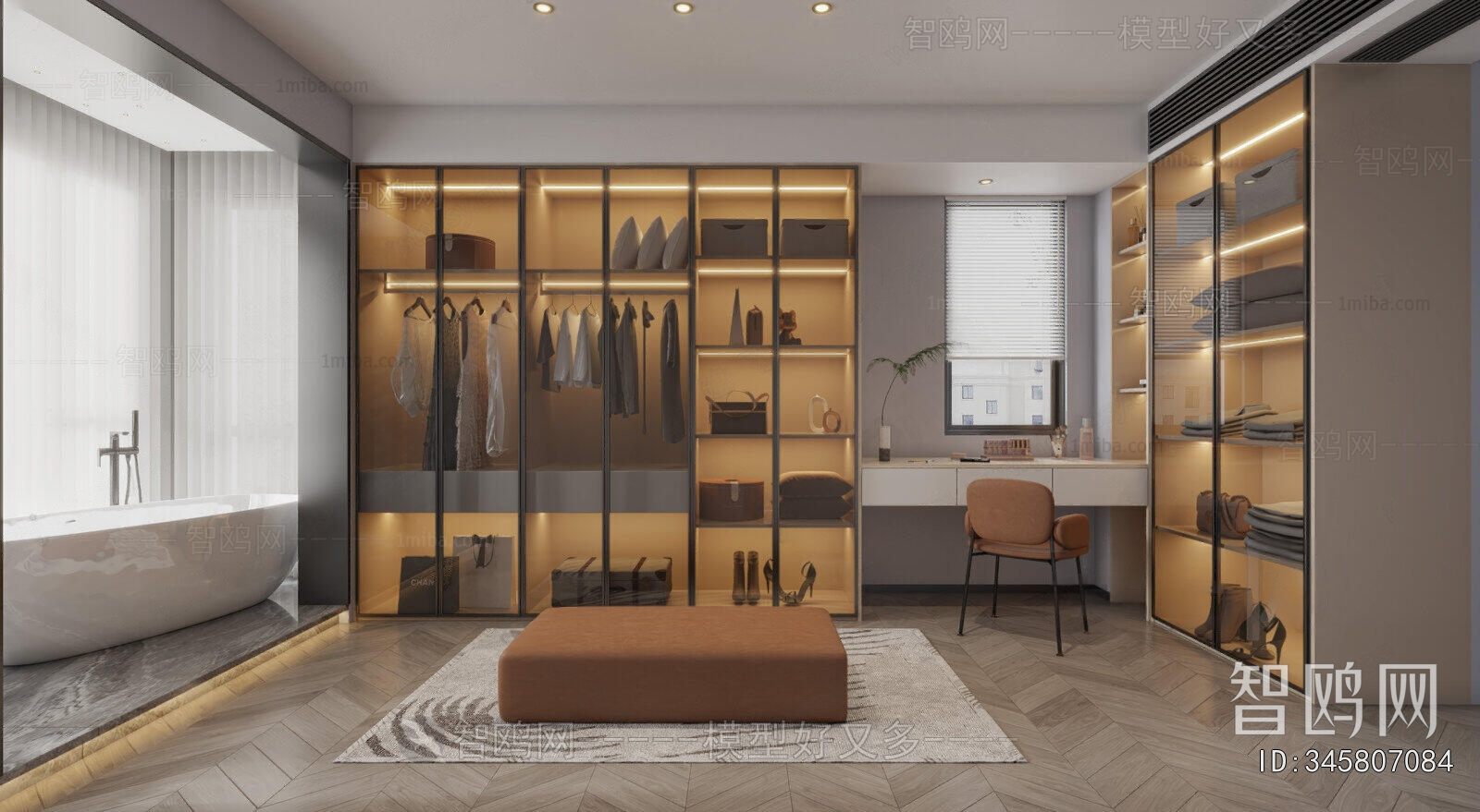 Modern Clothes Storage Area