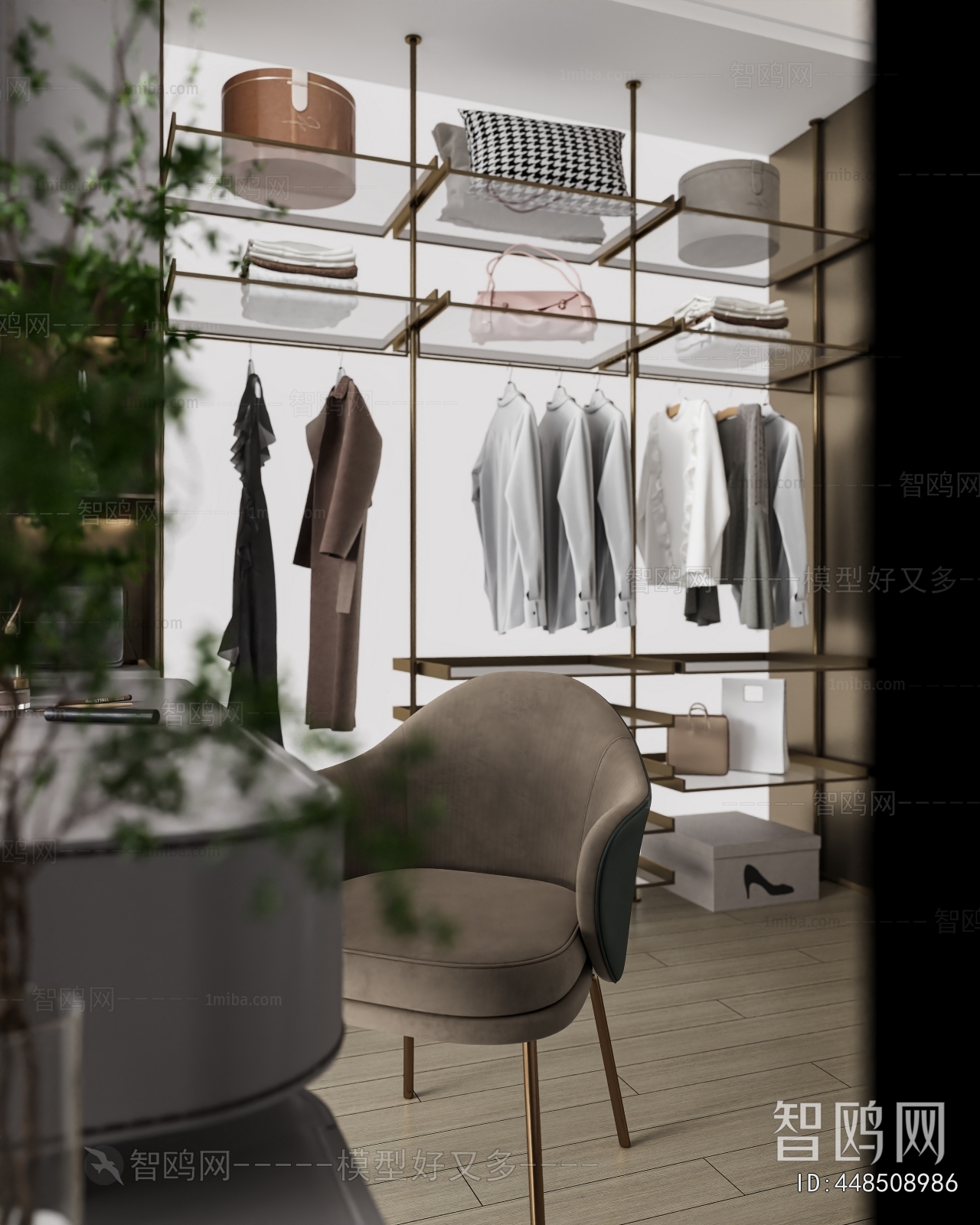 Modern Clothes Storage Area