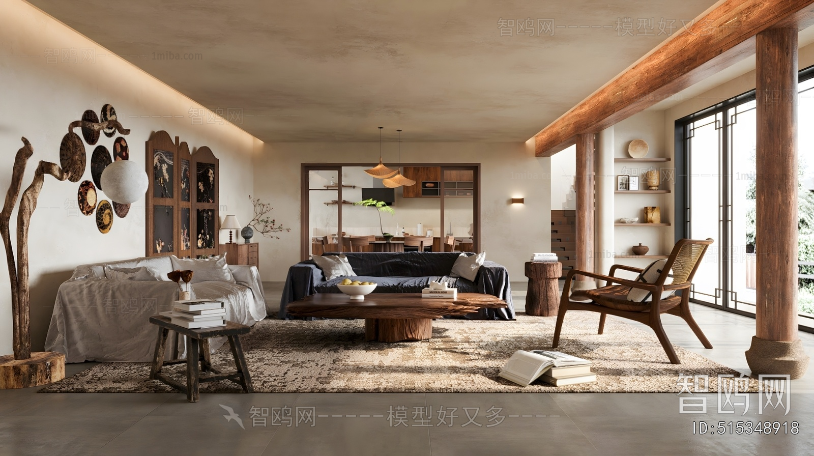 Wabi-sabi Style Bedroom