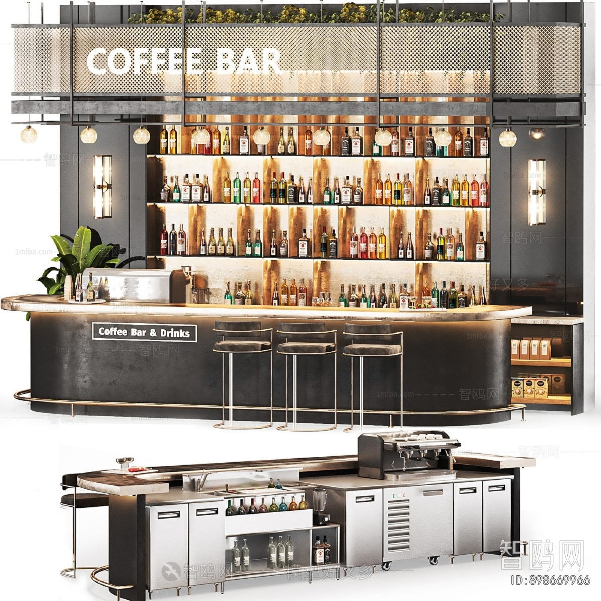 Modern Counter Bar