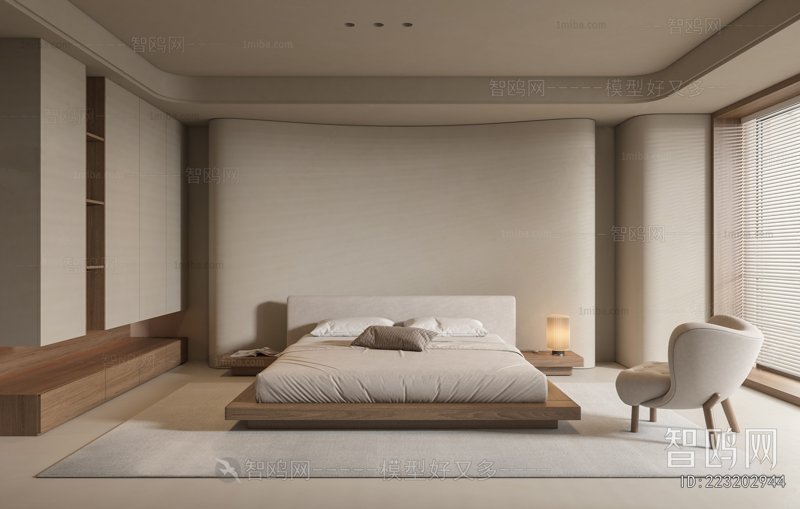 Wabi-sabi Style Bedroom