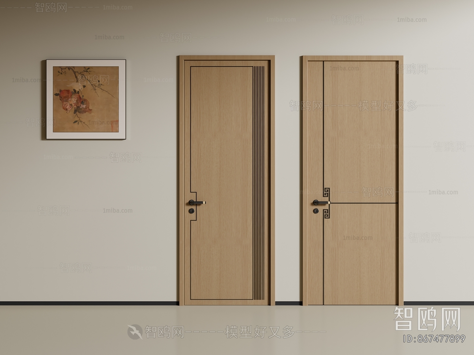 New Chinese Style Single Door