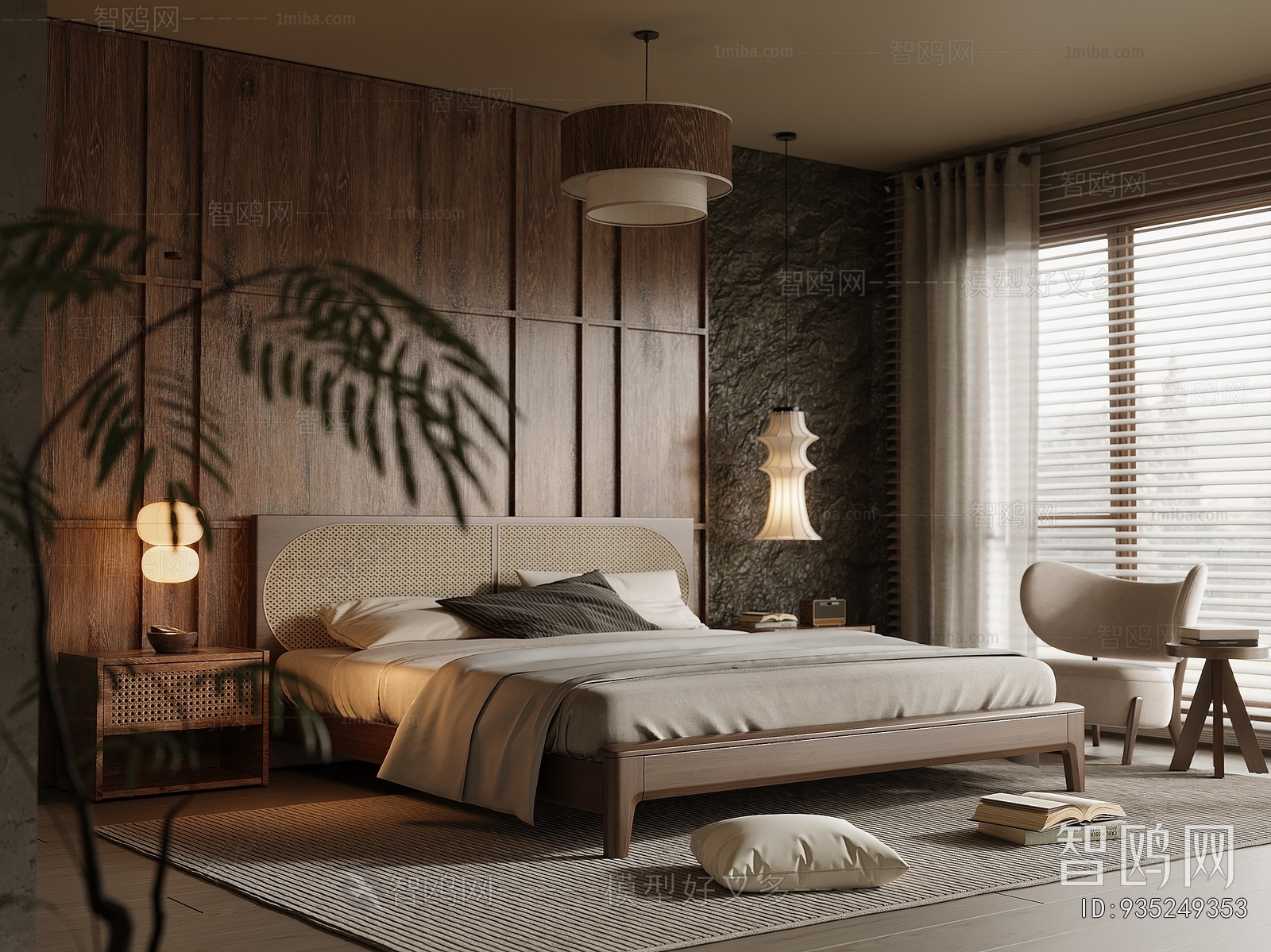 Wabi-sabi Style Bedroom