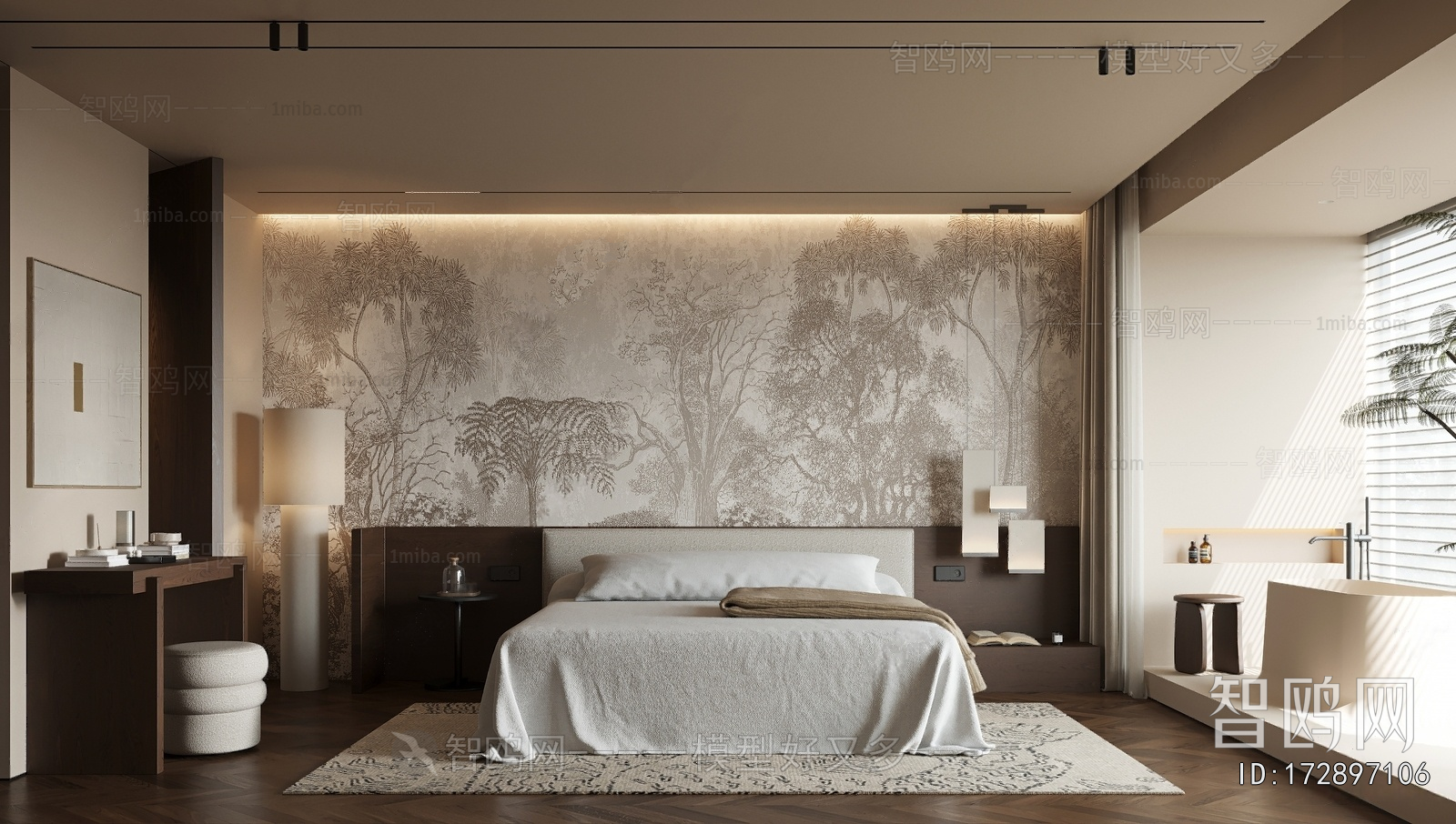 Wabi-sabi Style Bedroom