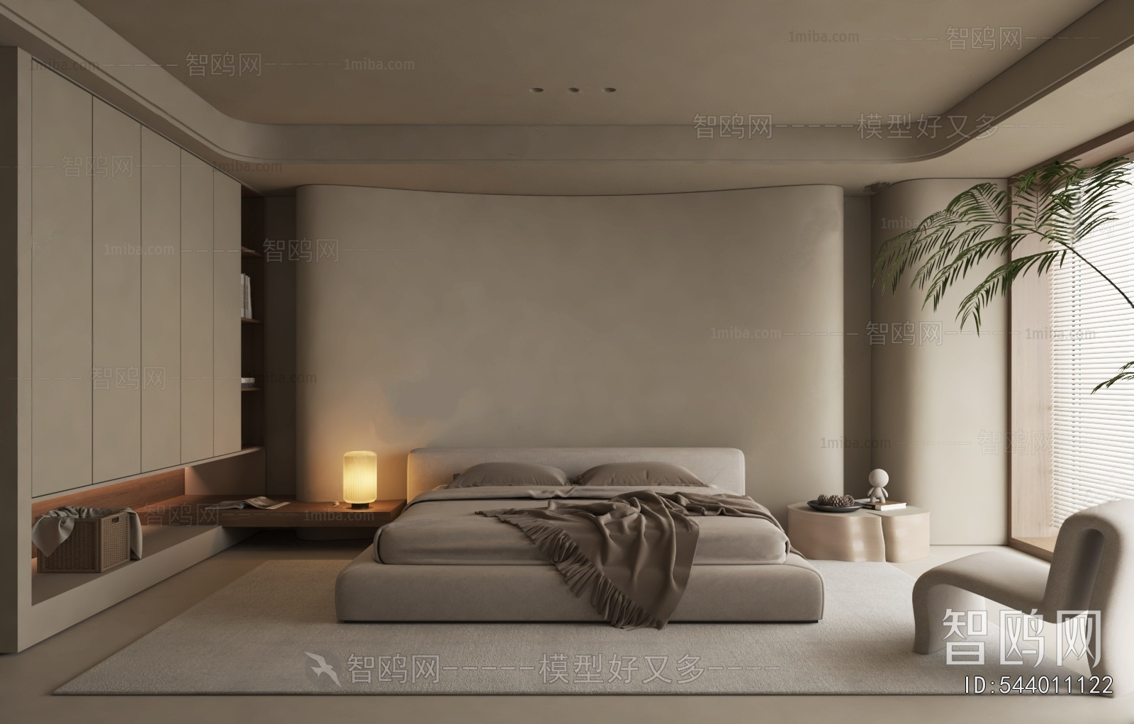 Wabi-sabi Style Bedroom