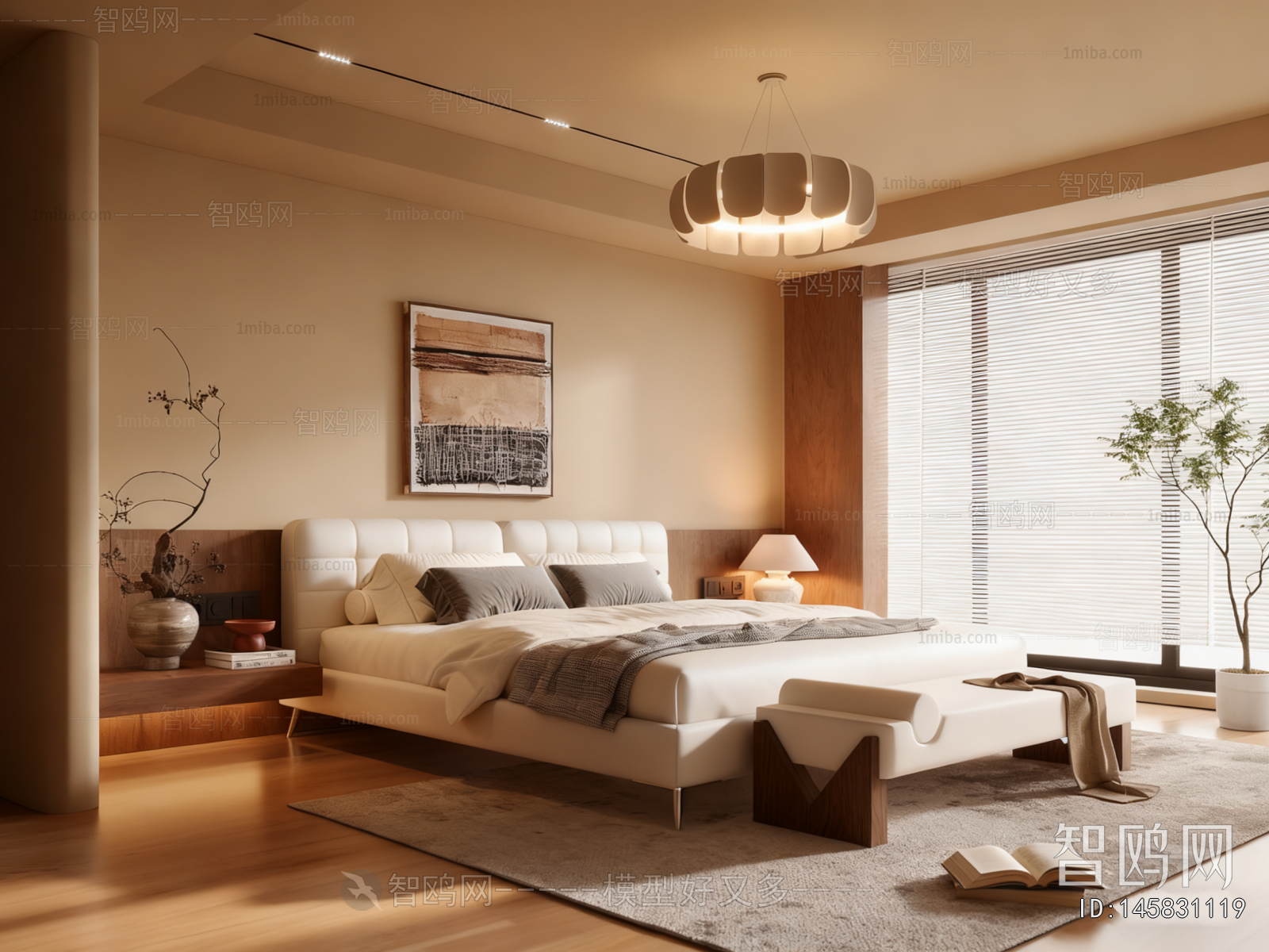 Wabi-sabi Style Bedroom