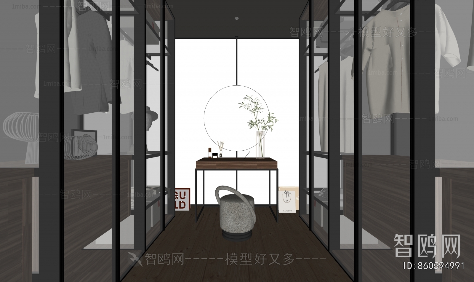 Modern Clothes Storage Area