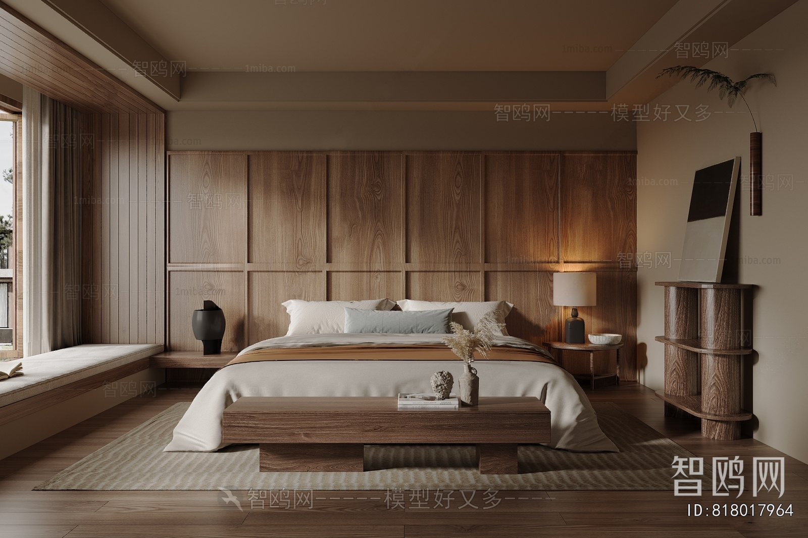 Wabi-sabi Style Bedroom