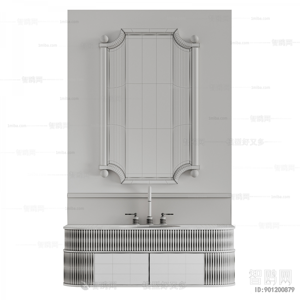 New Classical Style Bathroom Cabinet