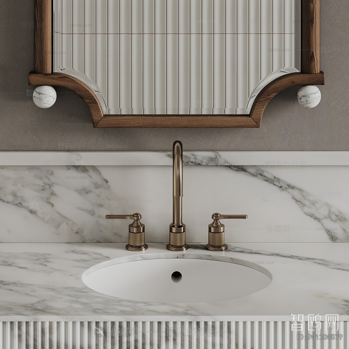 New Classical Style Bathroom Cabinet