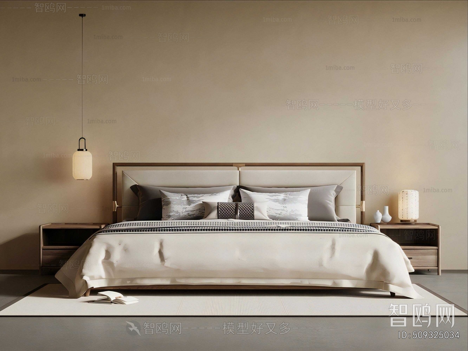 New Chinese Style Double Bed