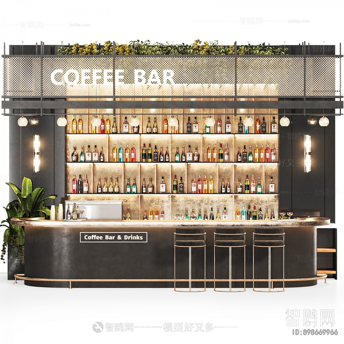 Modern Counter Bar