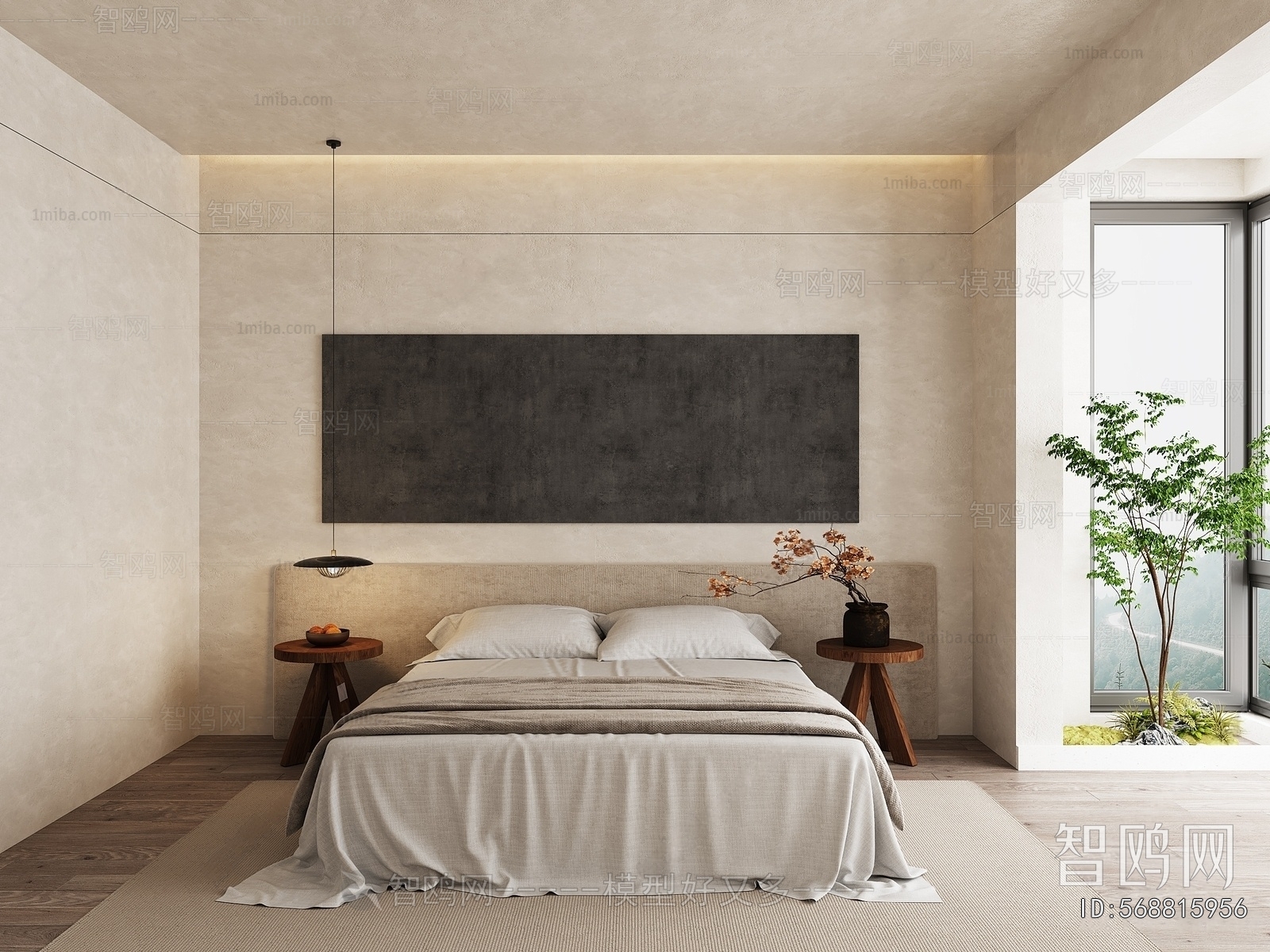 Wabi-sabi Style Bedroom