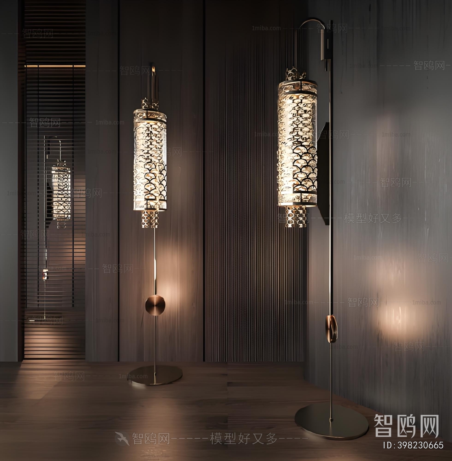 New Chinese Style Floor Lamp