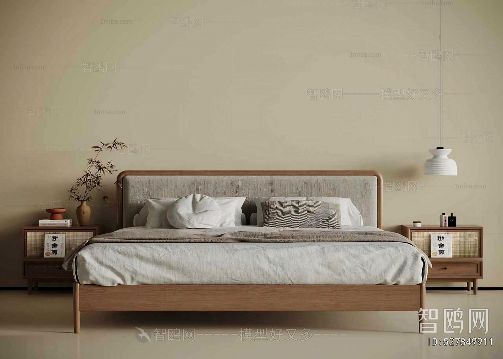 New Chinese Style Double Bed