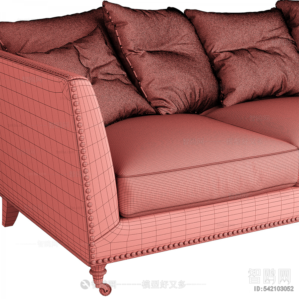 Retro Style Three-seat Sofa