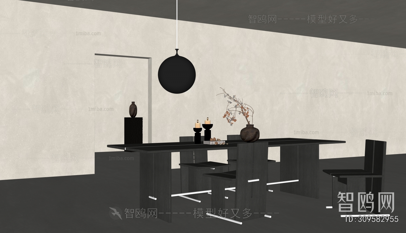 Wabi-sabi Style Dining Room