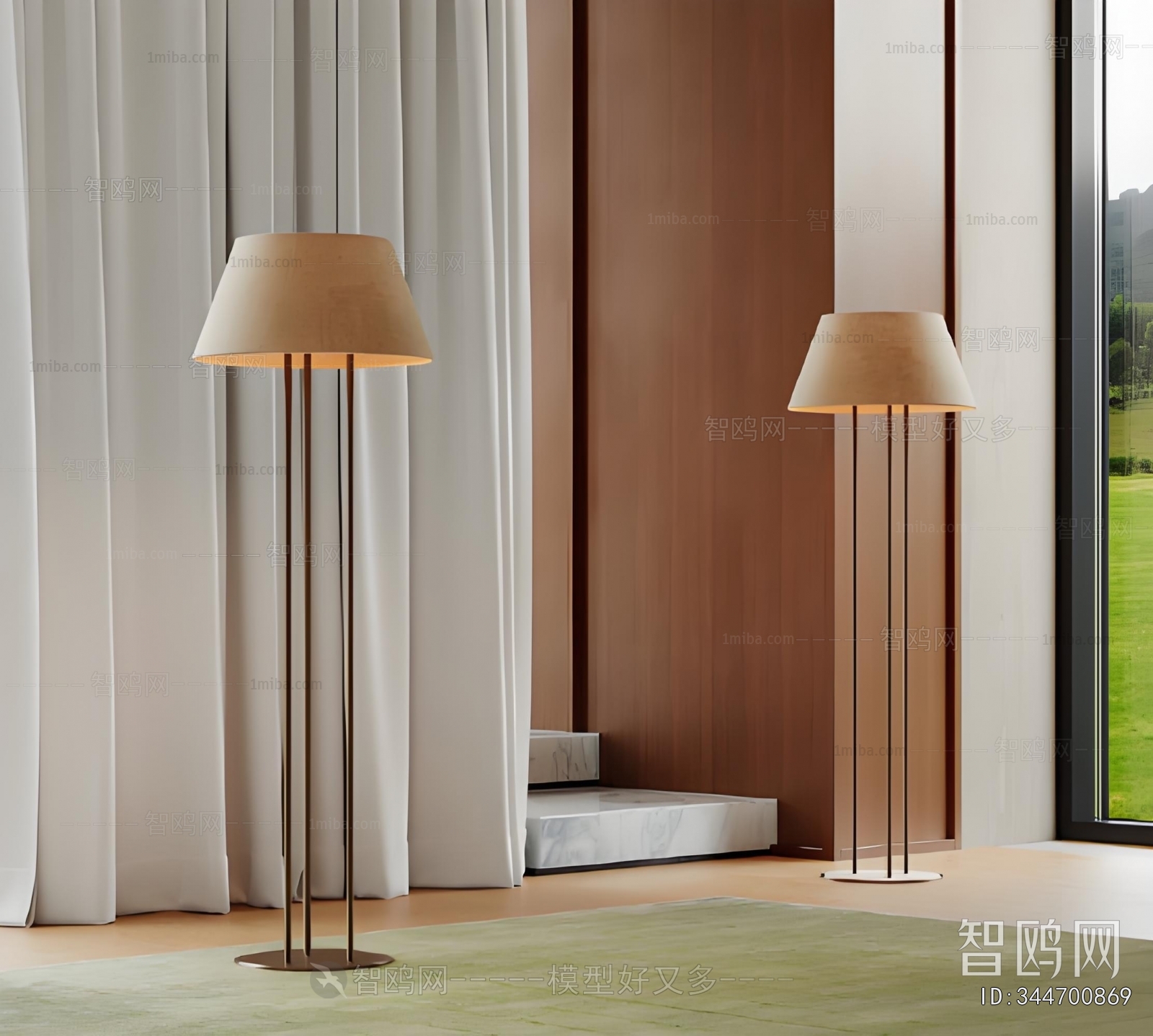 Japanese Style Floor Lamp