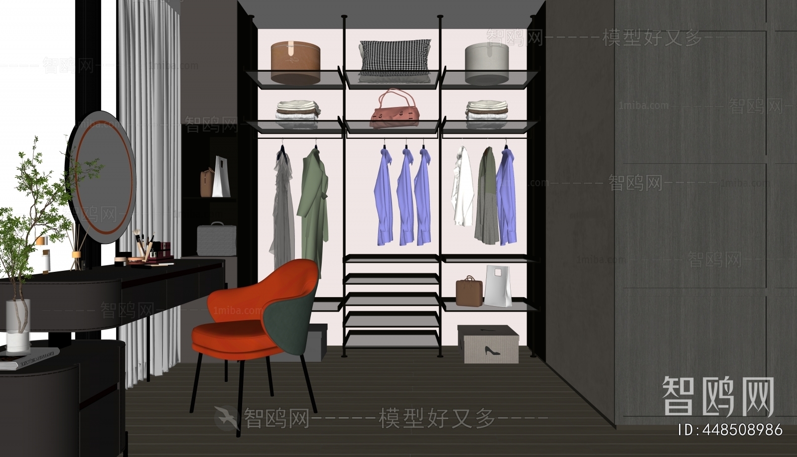 Modern Clothes Storage Area