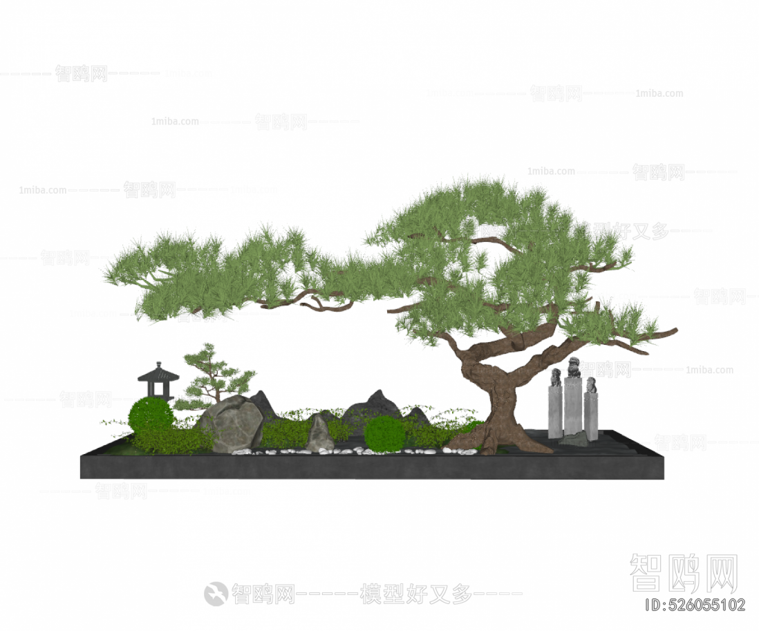 New Chinese Style Plant Landscaping