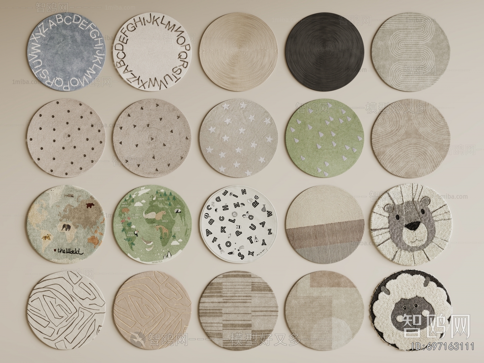 Modern Circular Carpet