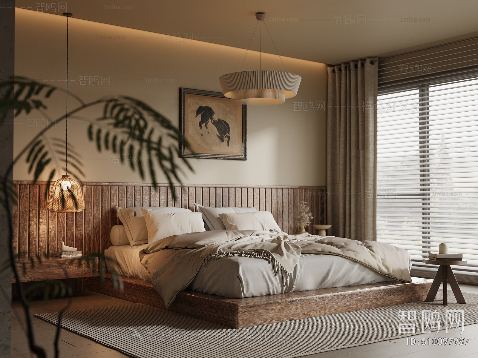 Wabi-sabi Style Bedroom