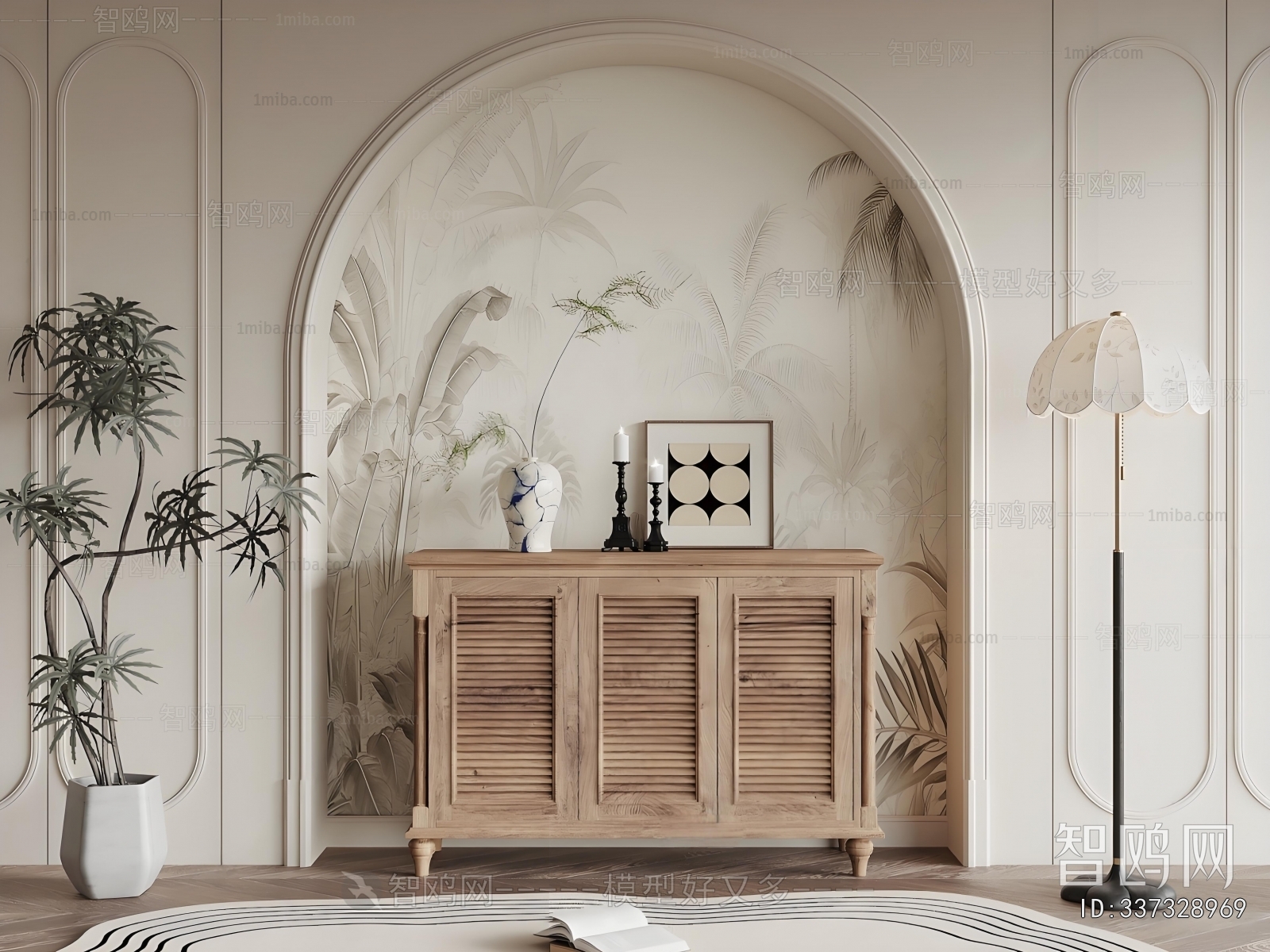 American Style Entrance Cabinet