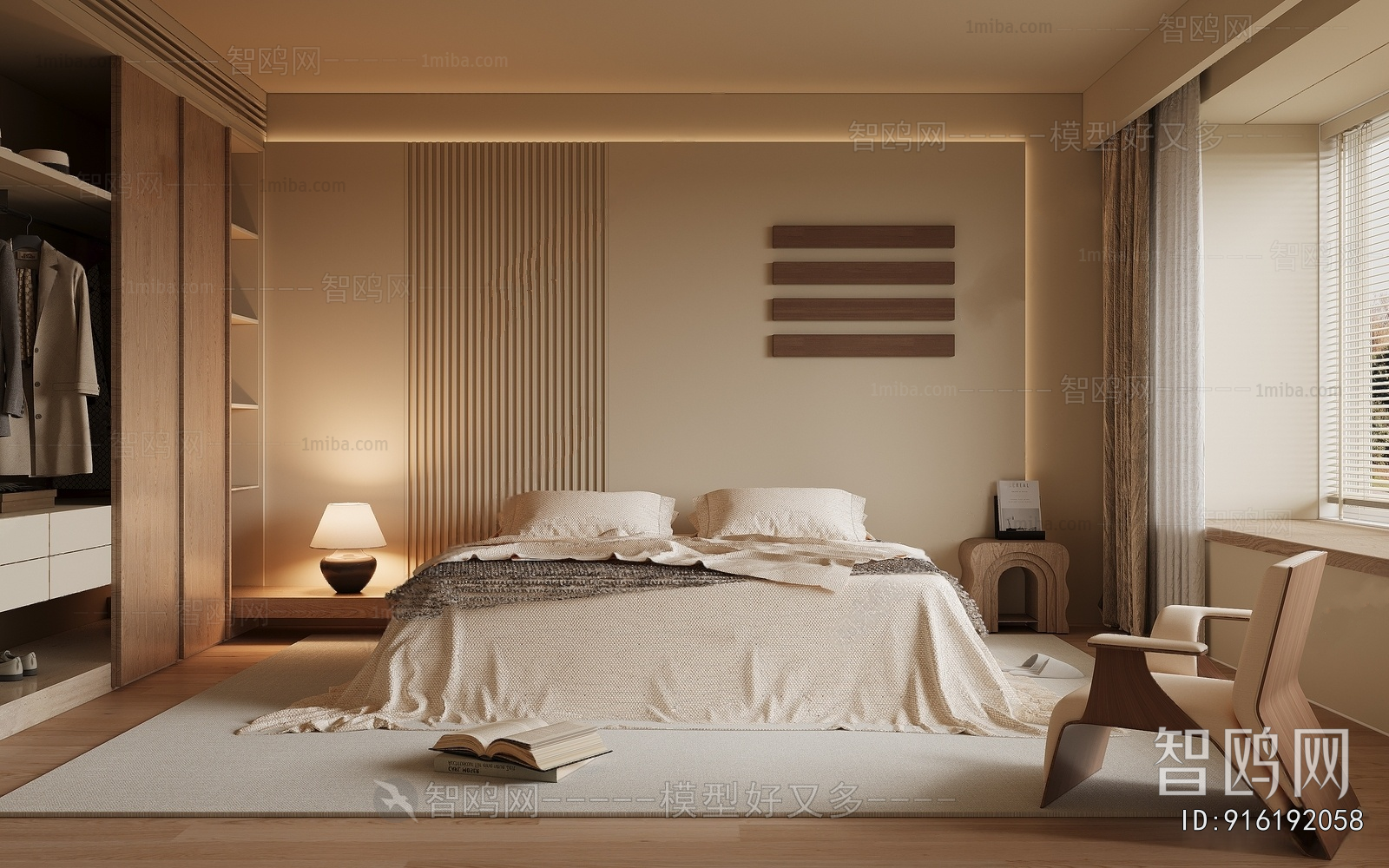 Wabi-sabi Style Bedroom