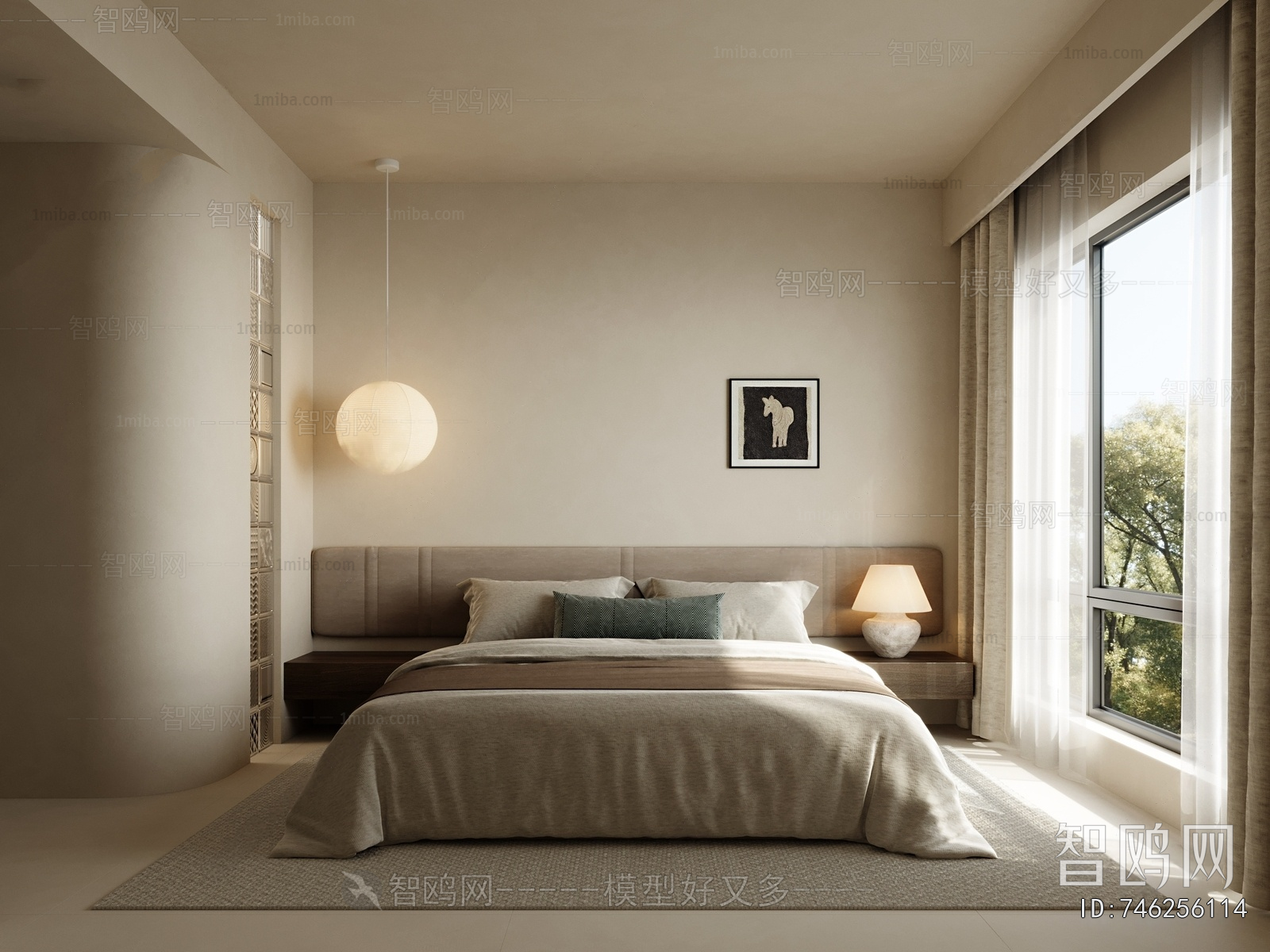 Wabi-sabi Style Bedroom