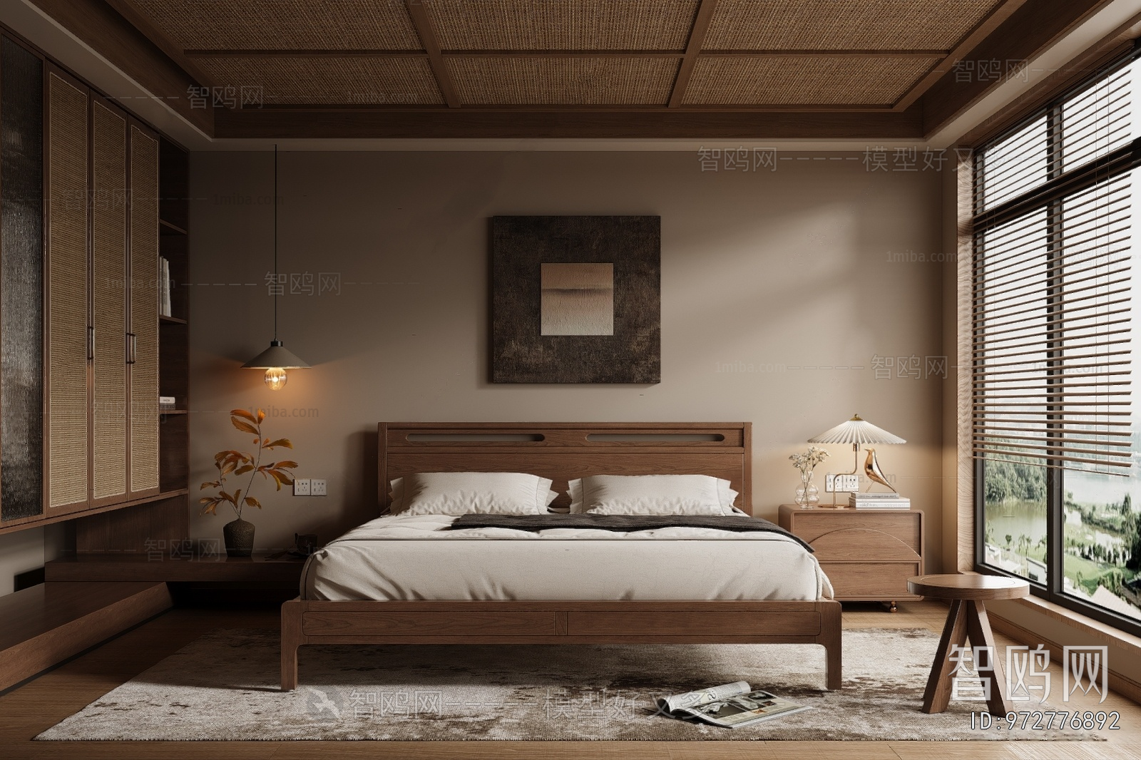 Wabi-sabi Style Bedroom