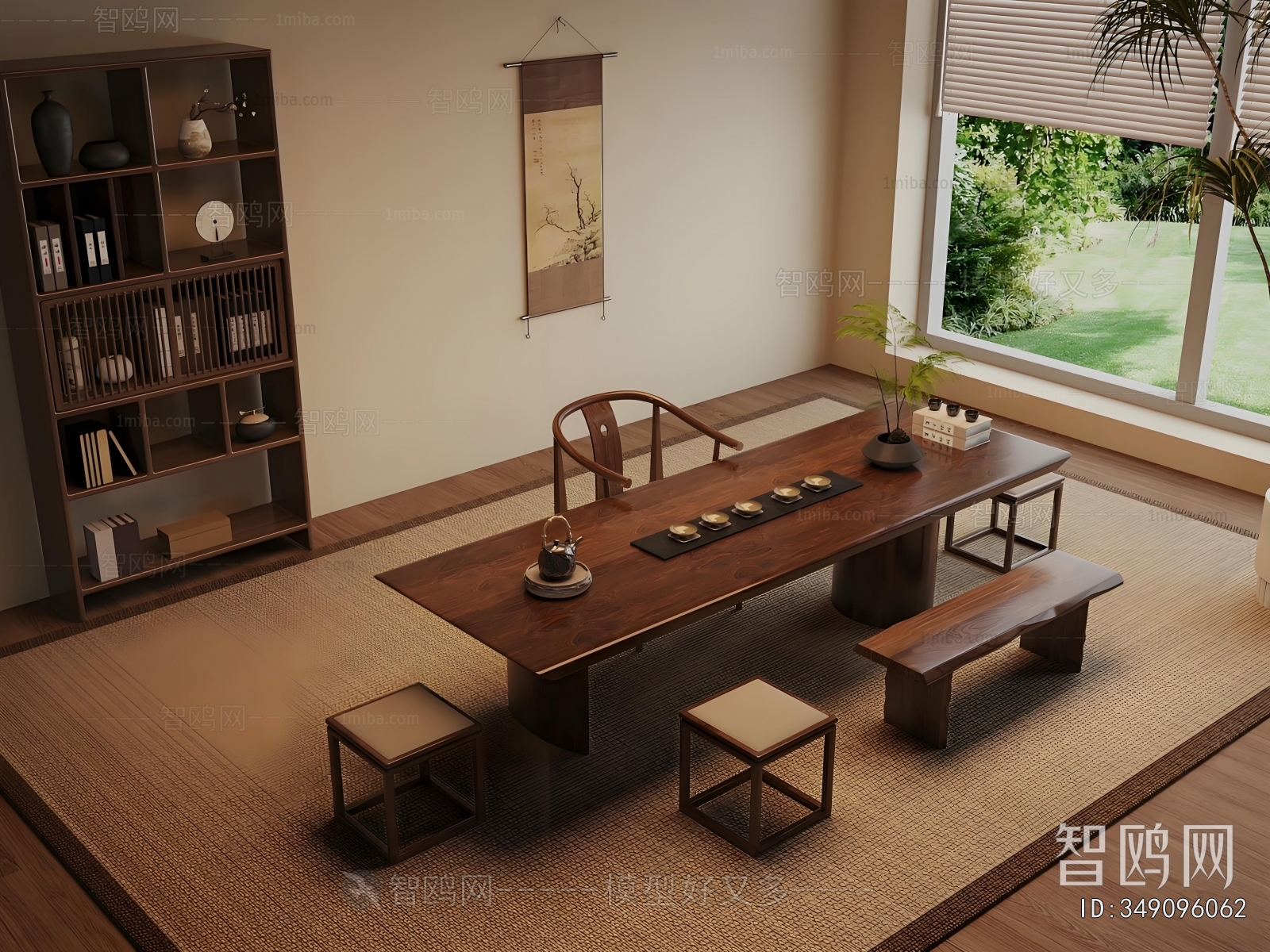 Wabi-sabi Style Tea Tables And Chairs