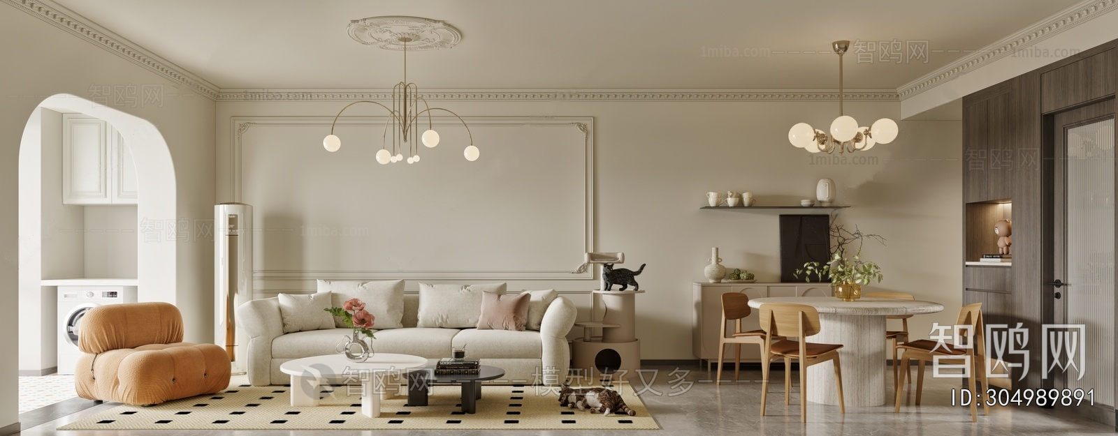 French Style A Living Room