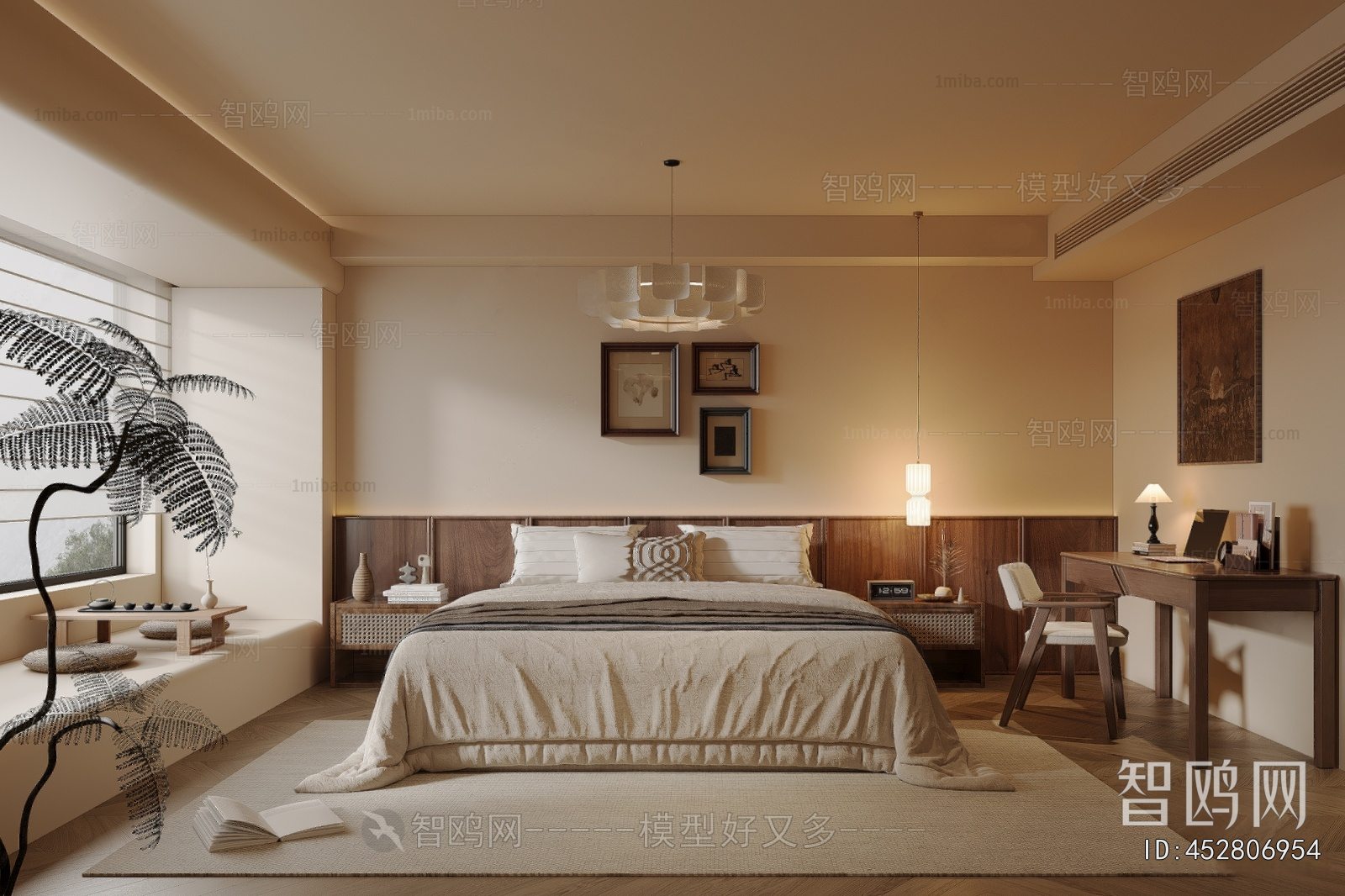 Wabi-sabi Style Bedroom