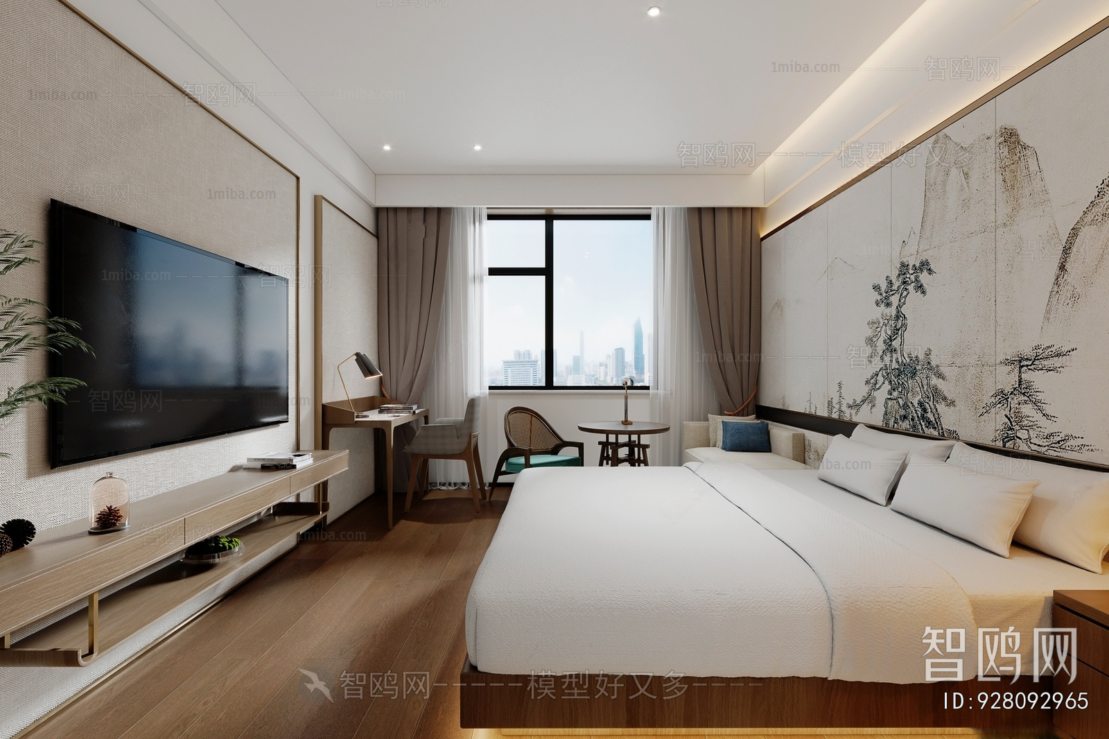 New Chinese Style Guest Room