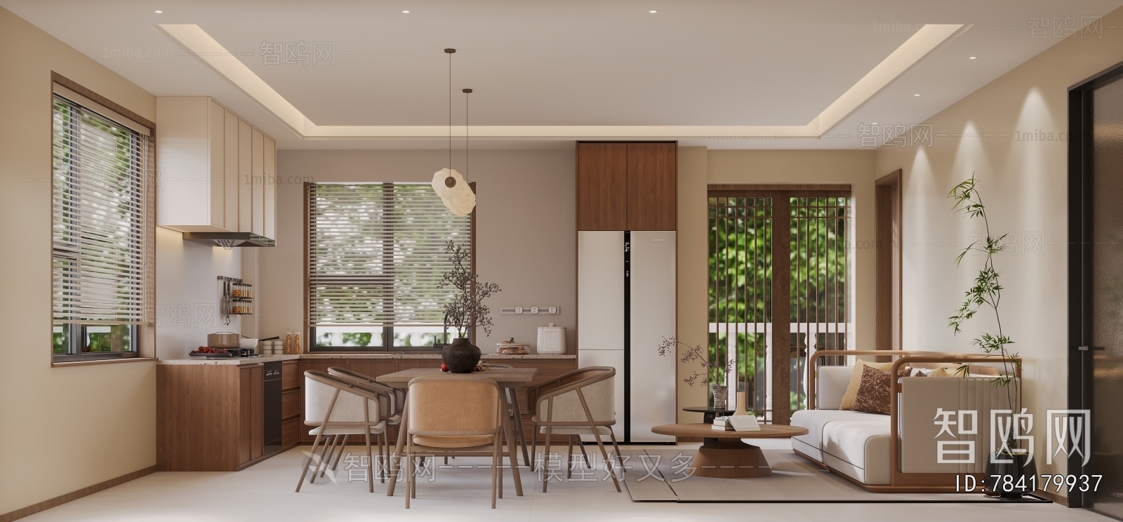 New Chinese Style Dining Room