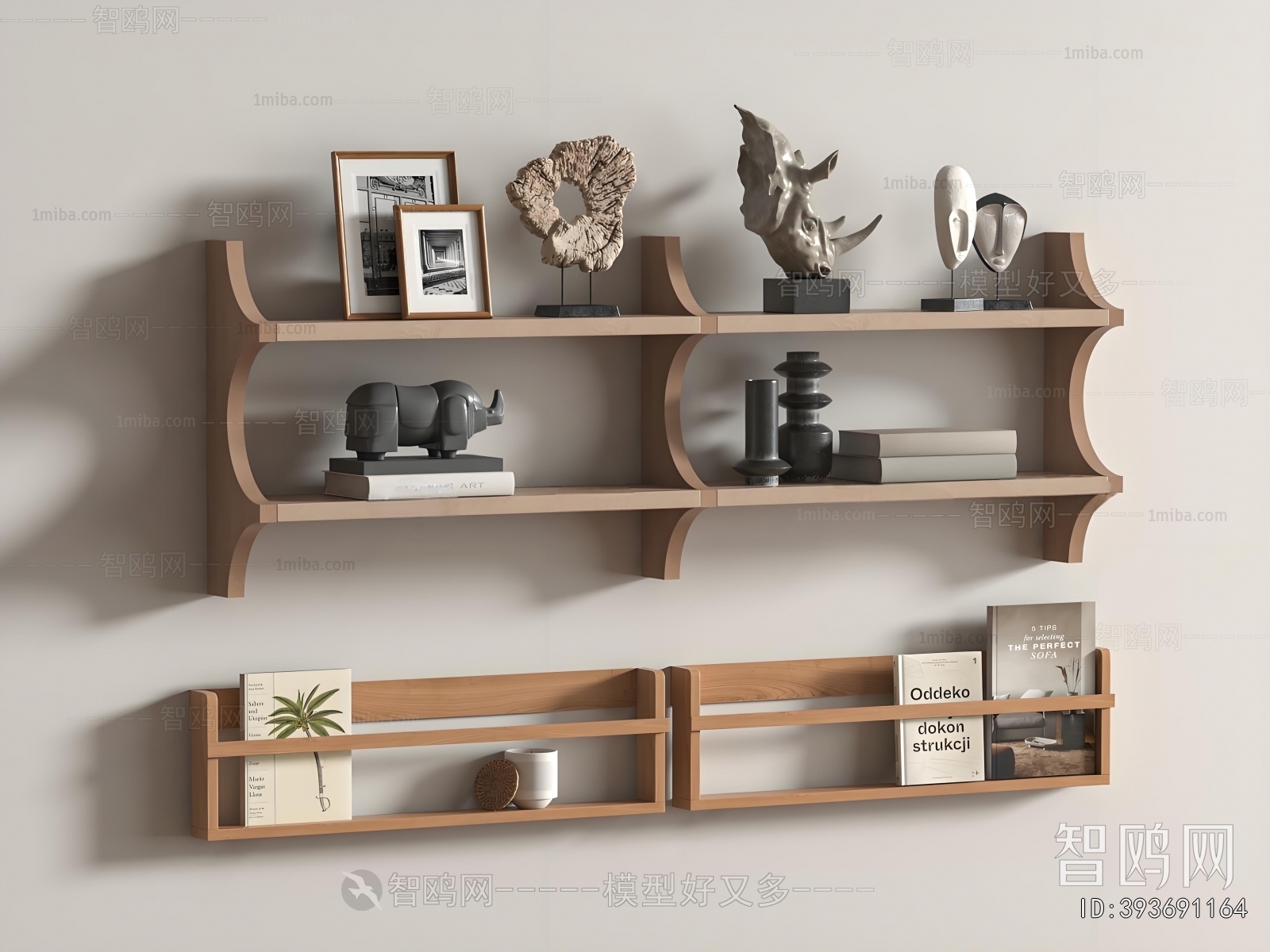 Wabi-sabi Style Bookshelf