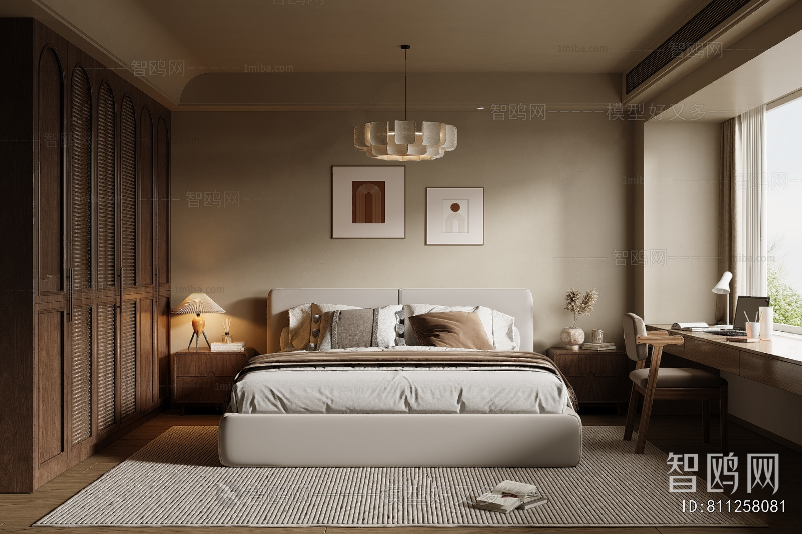 Wabi-sabi Style Bedroom