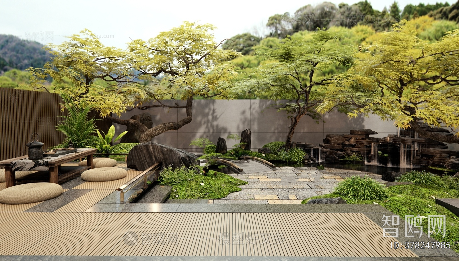 New Chinese Style Courtyard/landscape