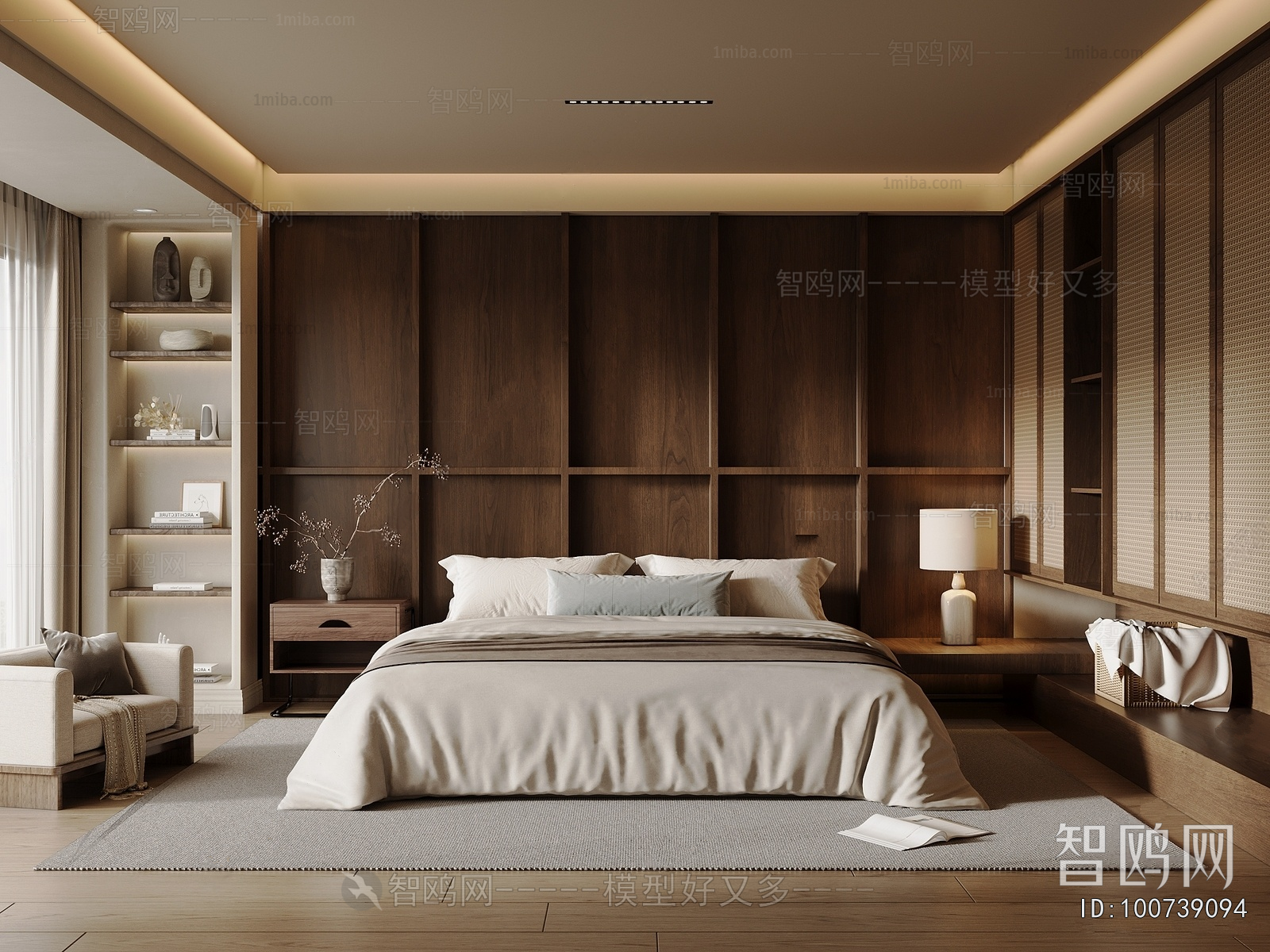 Wabi-sabi Style Bedroom