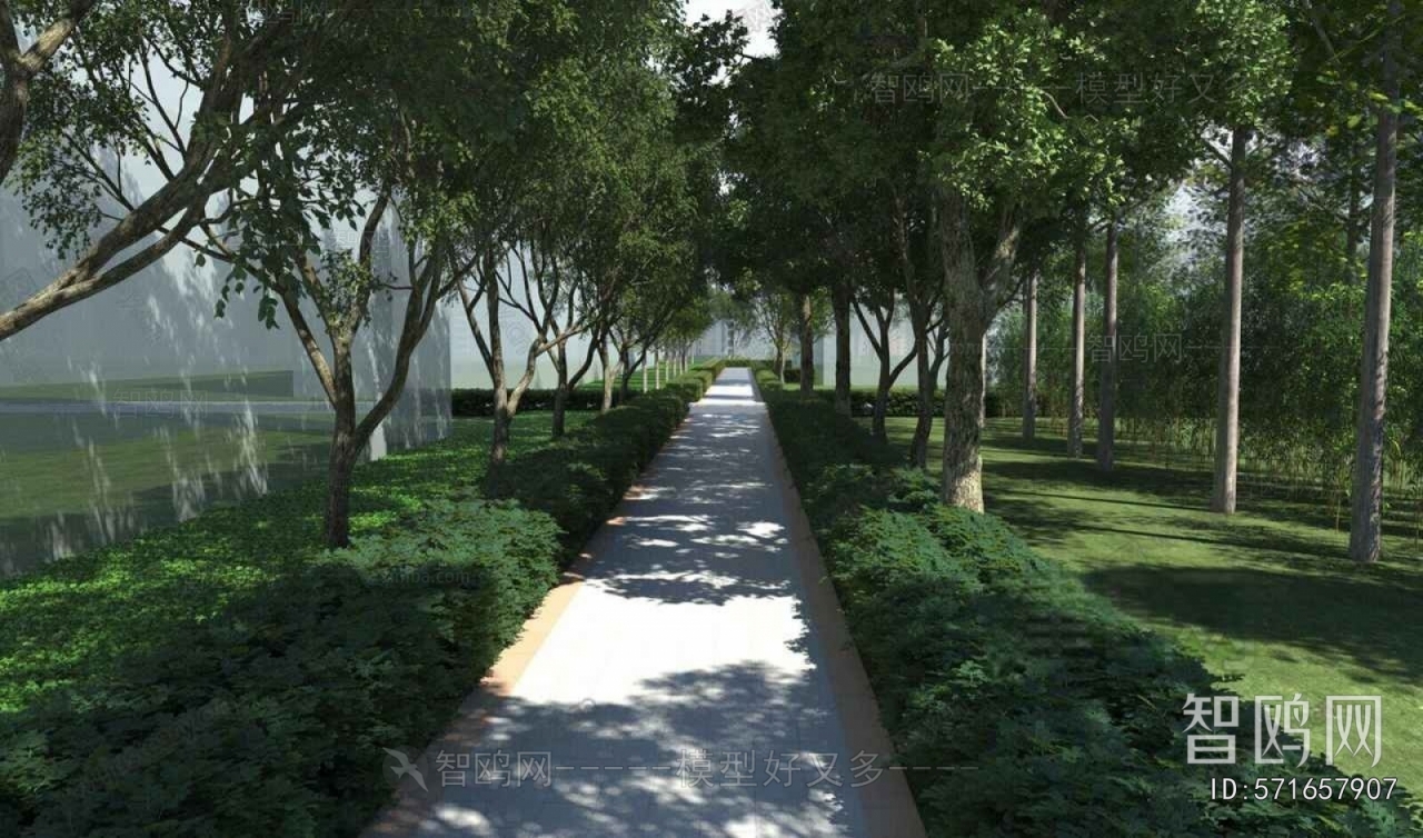 Modern Park Landscape