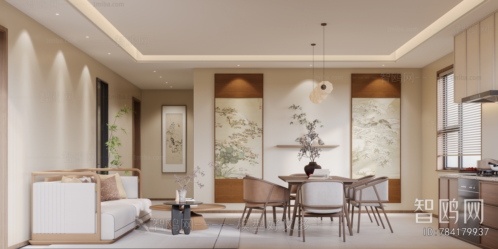 New Chinese Style Dining Room