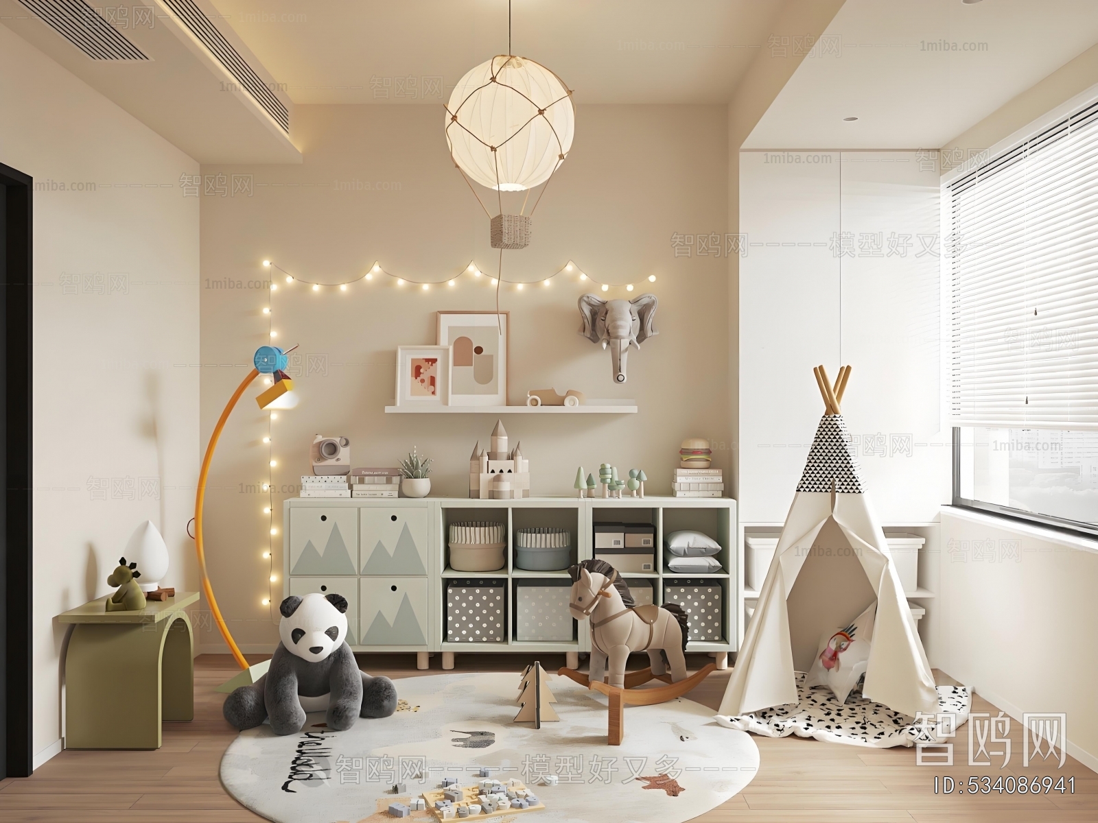 Modern Children's Room Activity Room