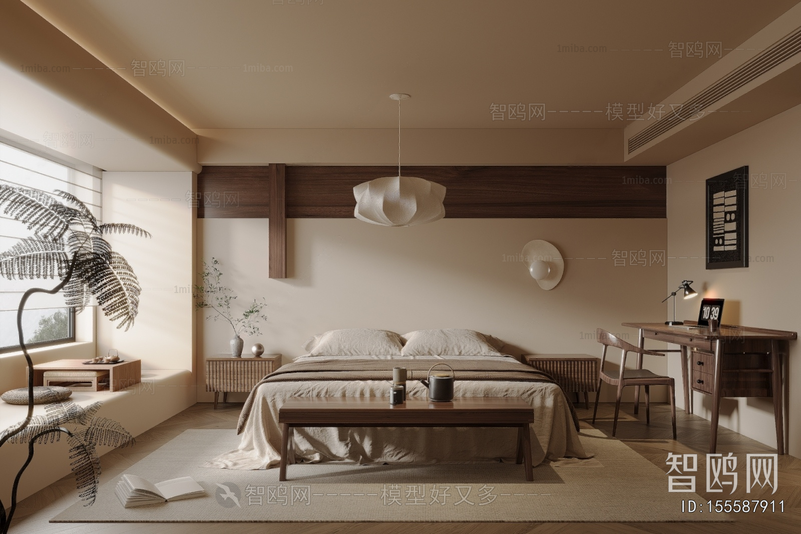 Wabi-sabi Style Bedroom