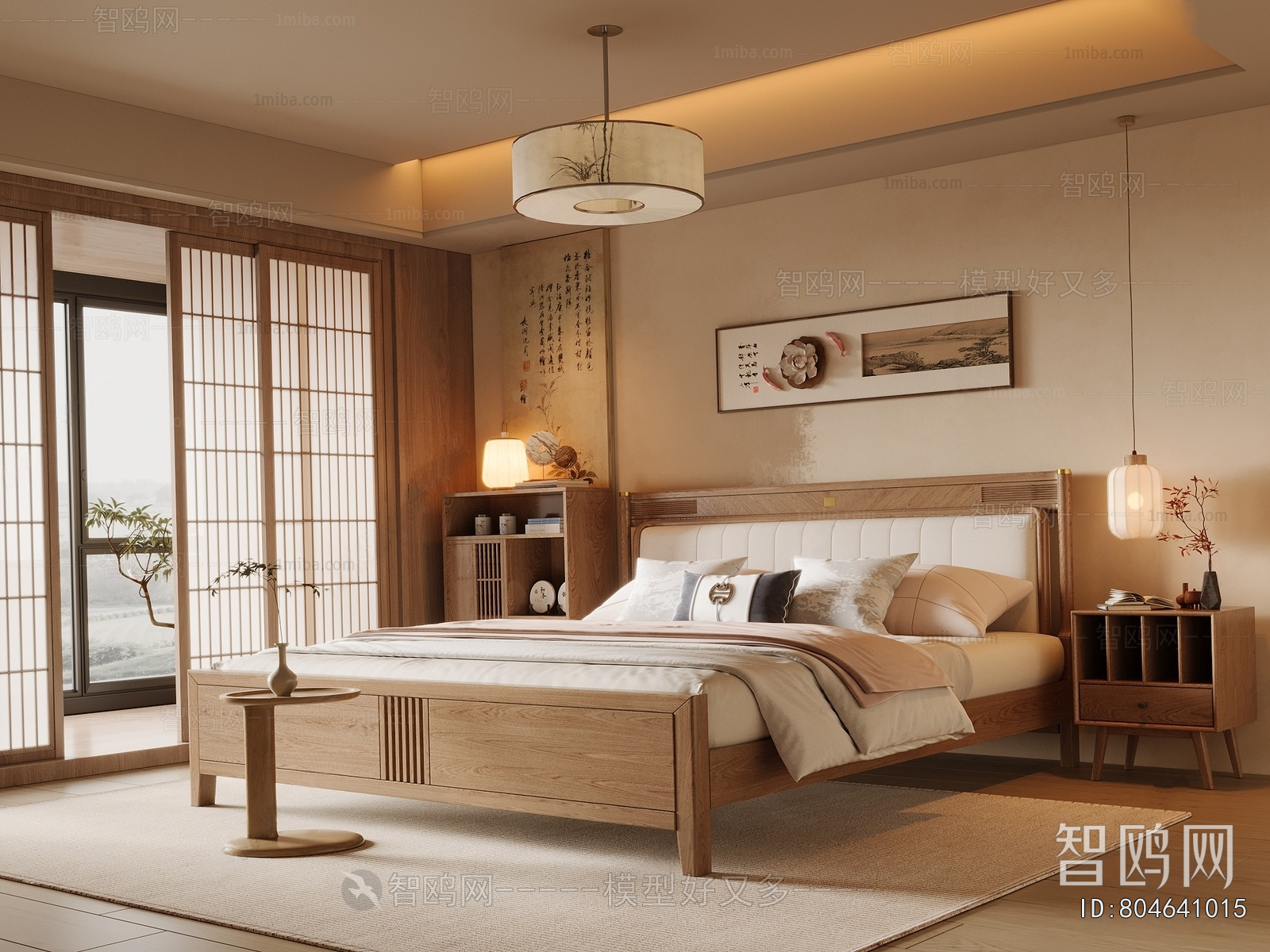 New Chinese Style Bedroom