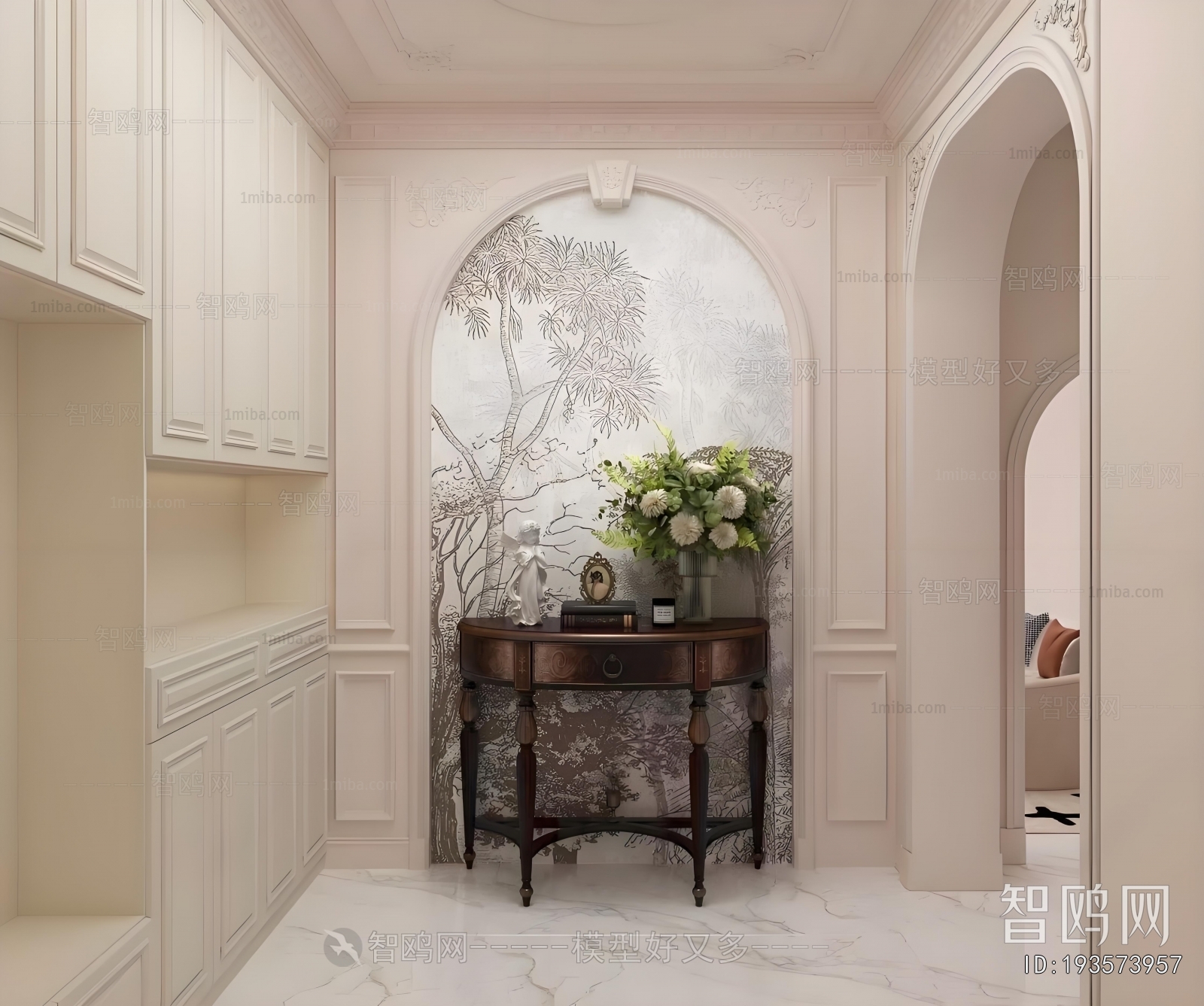 French Style Hallway