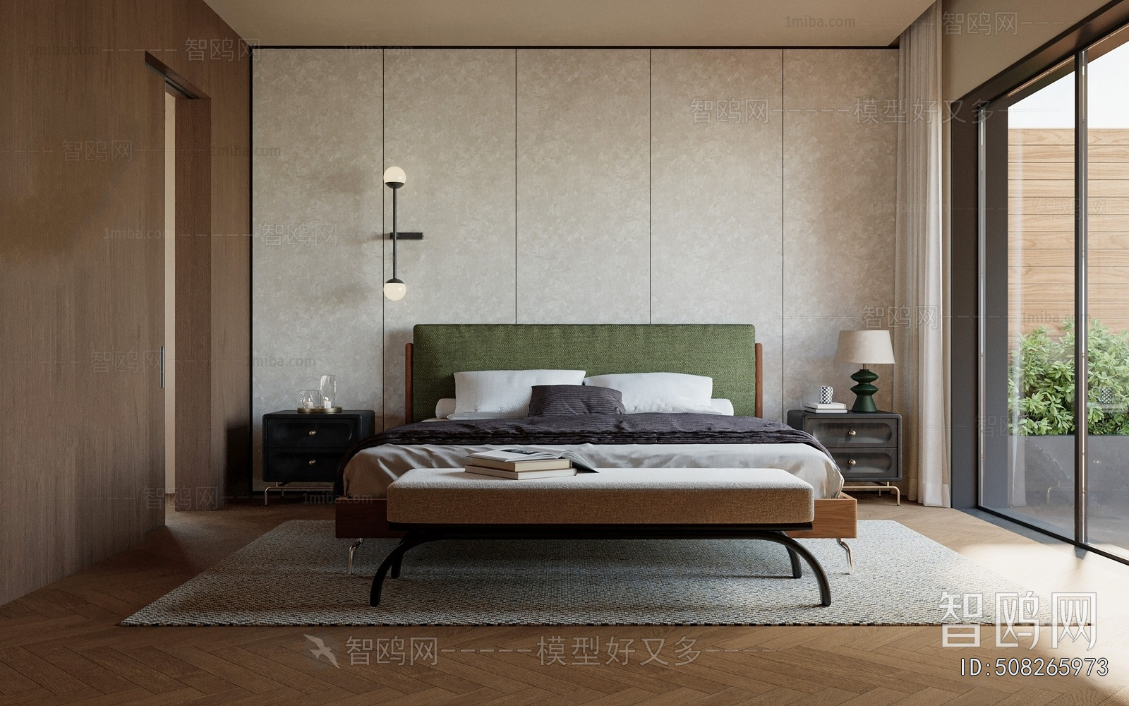 New Chinese Style Bedroom