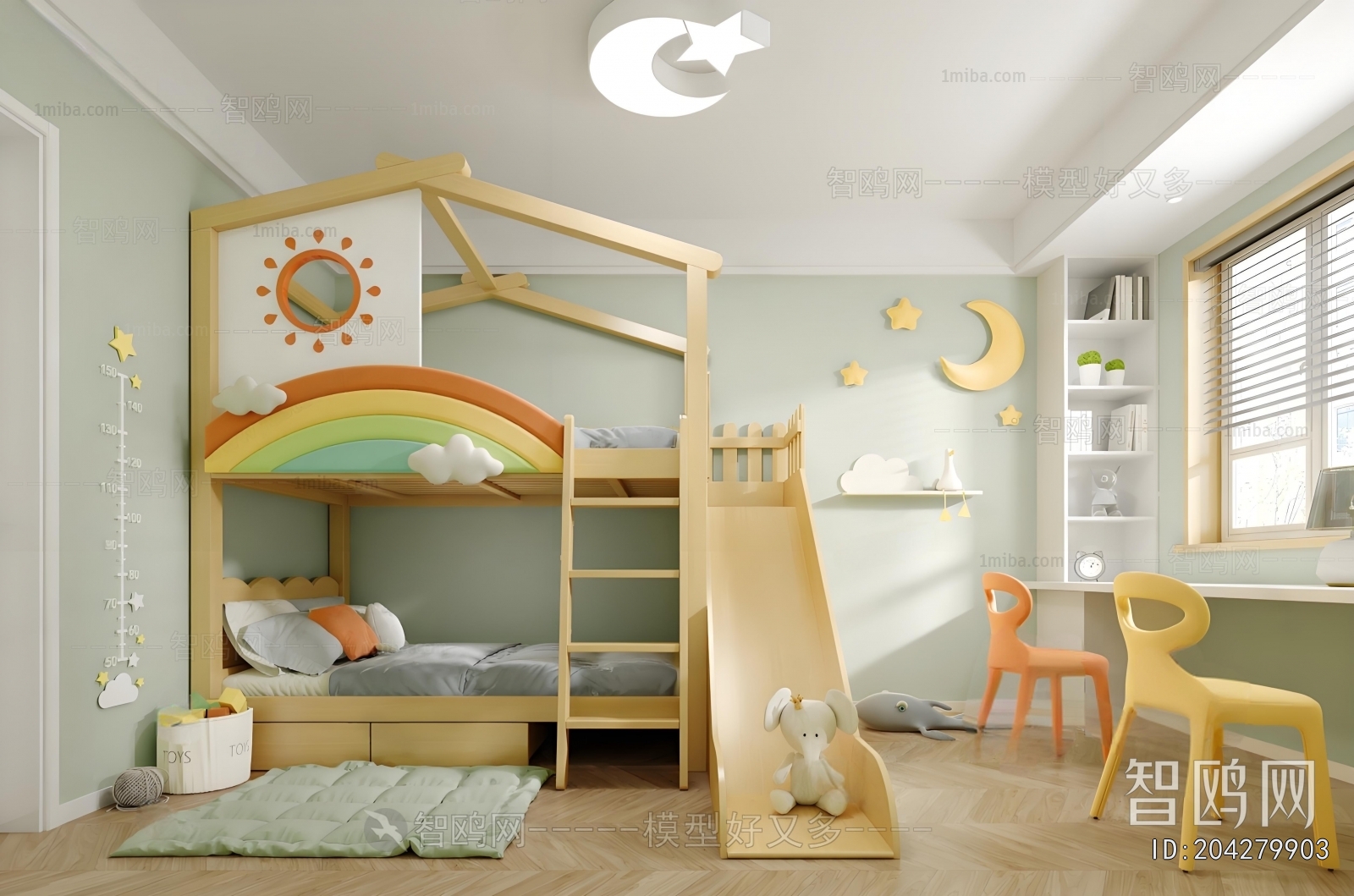 Nordic Style Girl's Room Daughter's Room