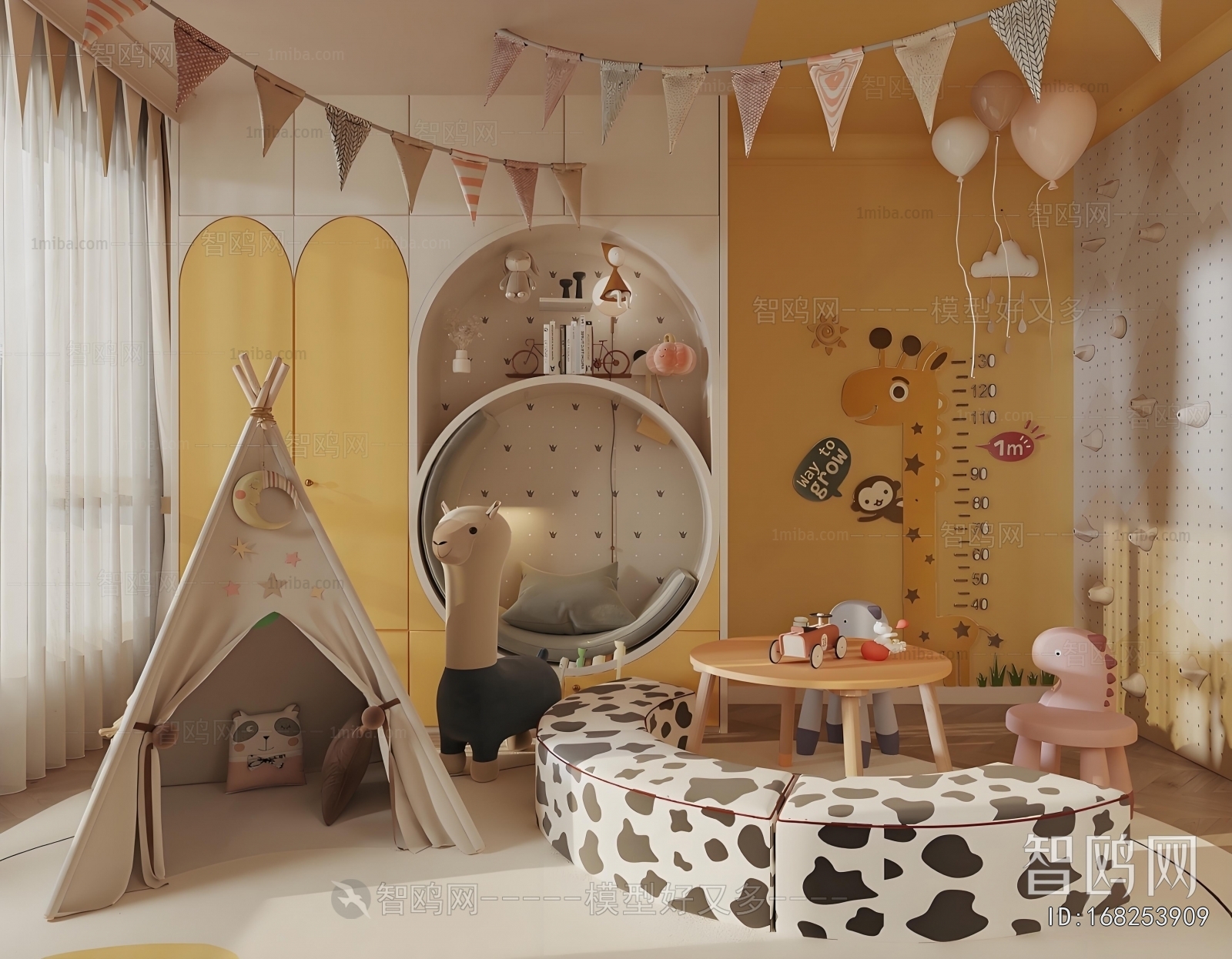 Modern Children's Room Activity Room