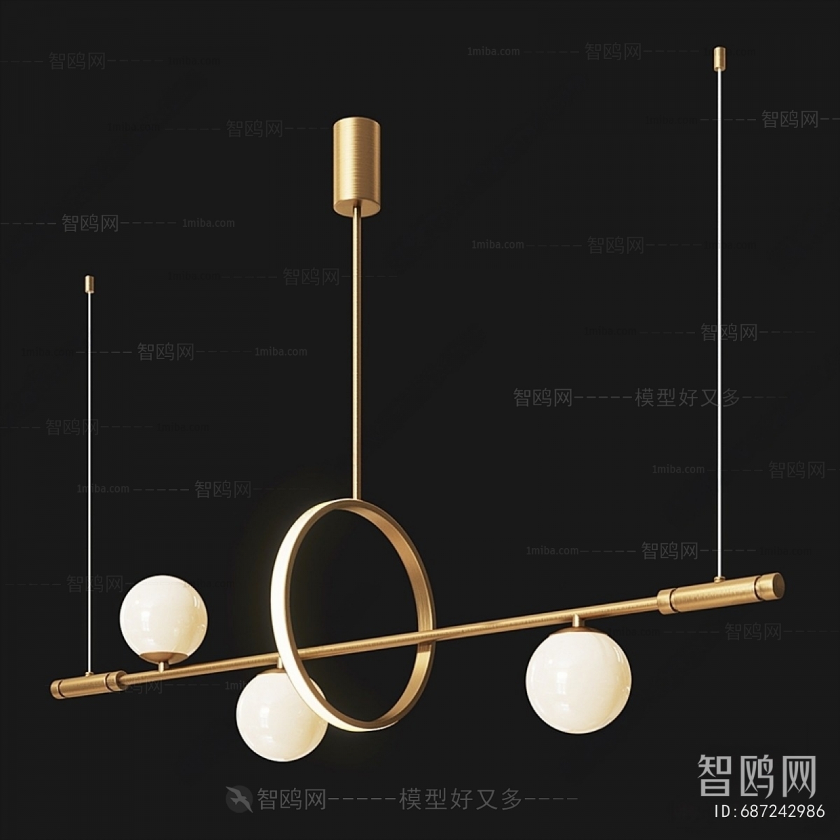 Modern Long Chandelier